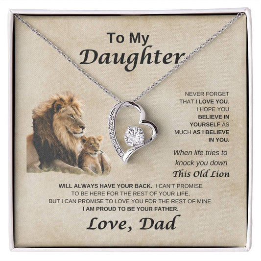 My Daughter | Proud to be Your Dad | Forever Heart Necklace
