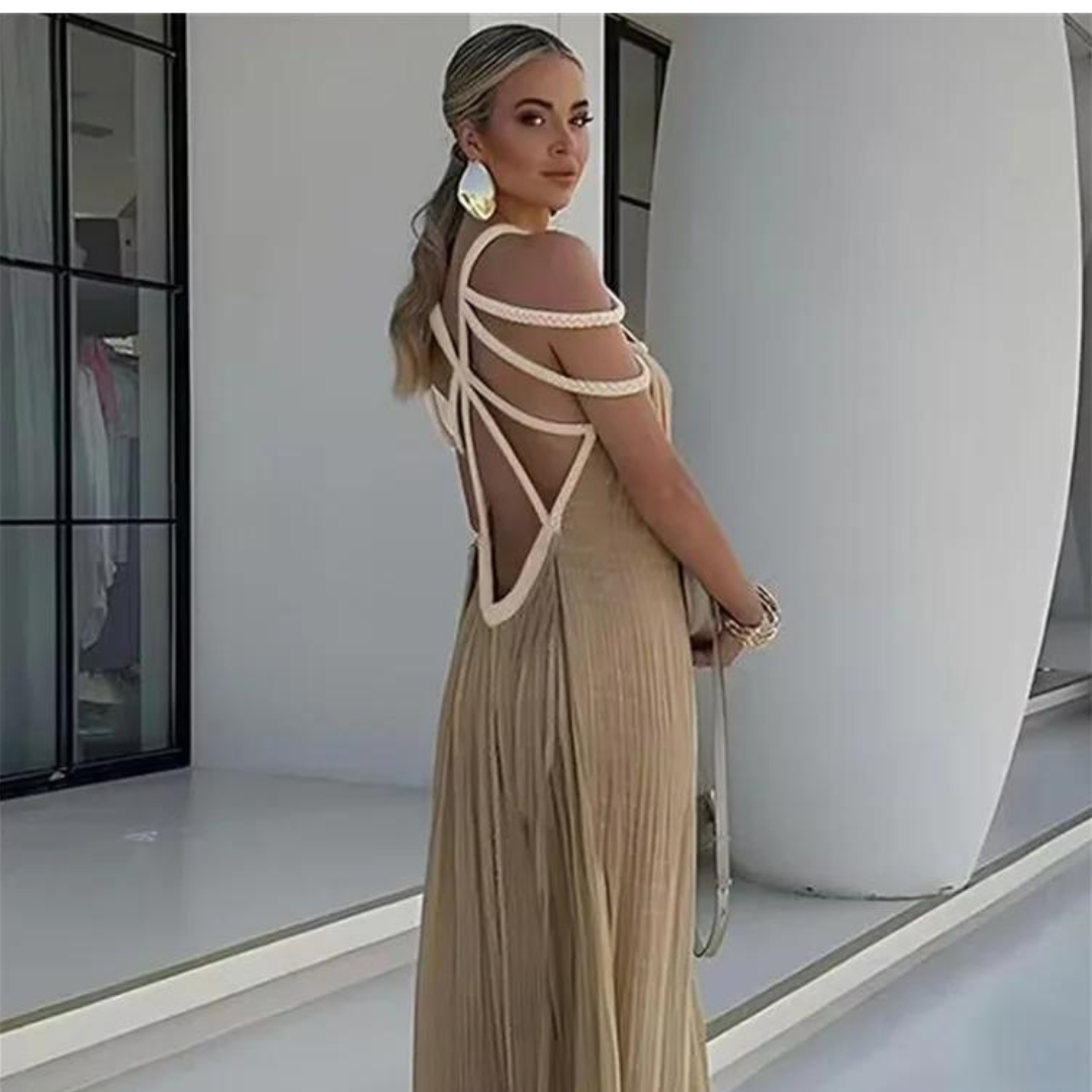 Backless Goddess Maxi Dress